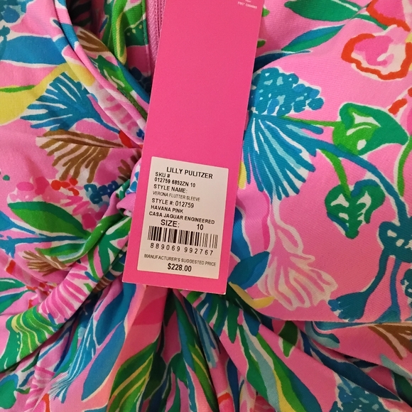 Lilly Pulitzer Verona Flutter Sleeve Maxi - Size 10 - Picture 8 of 8